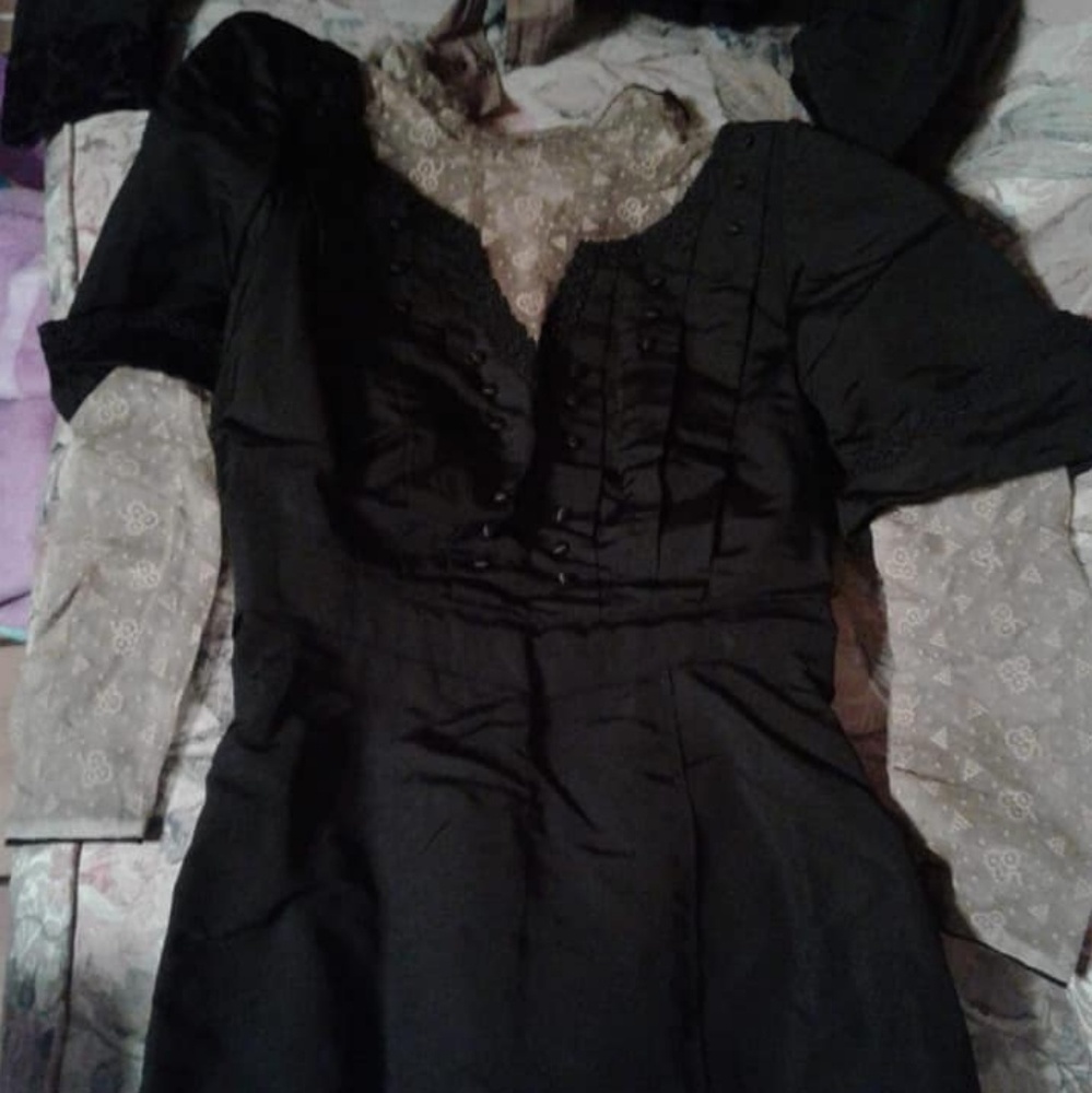 Antique Black Mourning Dress